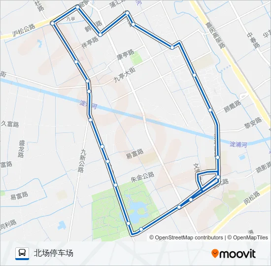 公交松江40路的线路图