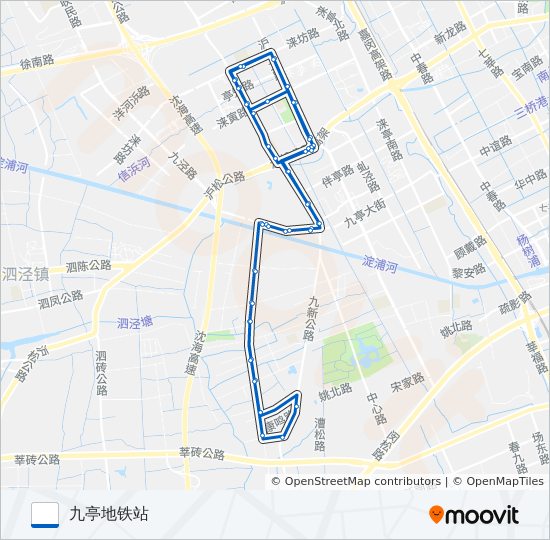 公交松江41路的线路图