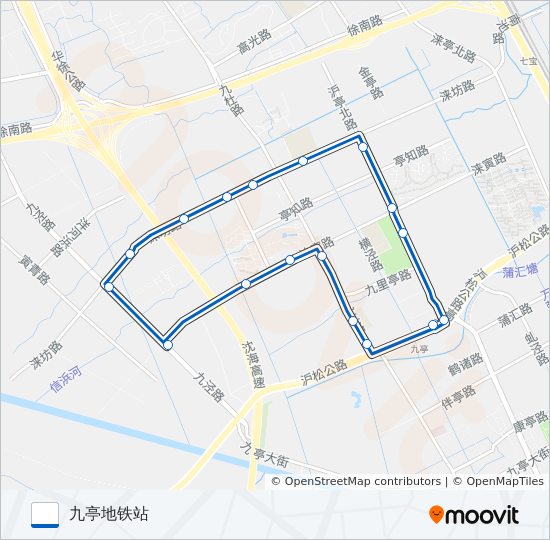公交松江42路的线路图