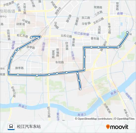 松江60路 Bus Line Map