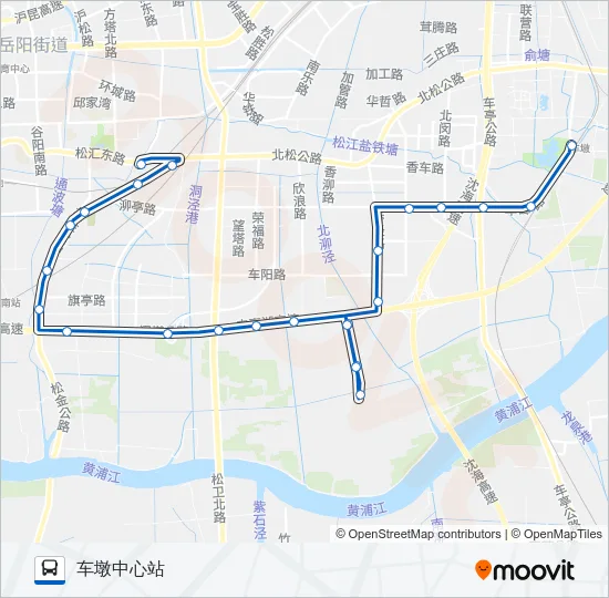 公交松江60路的线路图