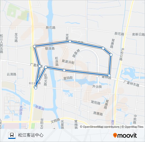 松江64路 bus Line Map