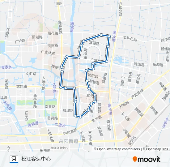 松江66路 Bus Line Map