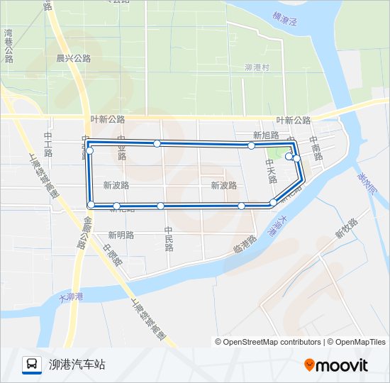 公交松江73路的线路图