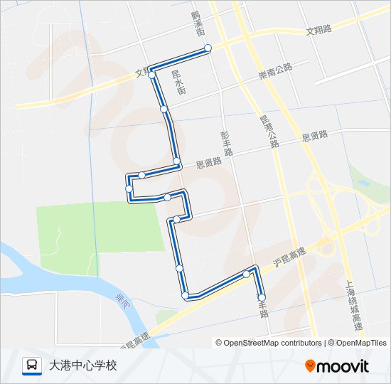 公交松江83路的线路图