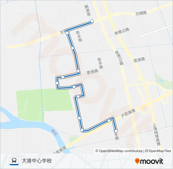 公交松江83路的线路图