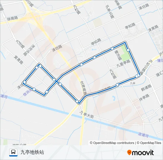 公交松江84路的线路图