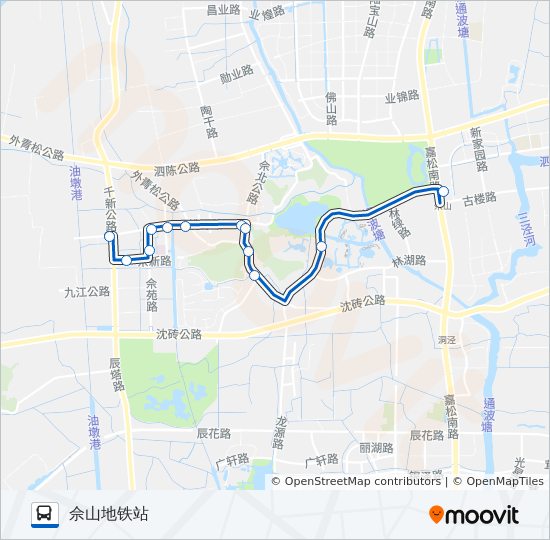 松江92路 bus Line Map