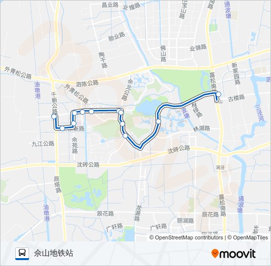 松江92路 bus Line Map