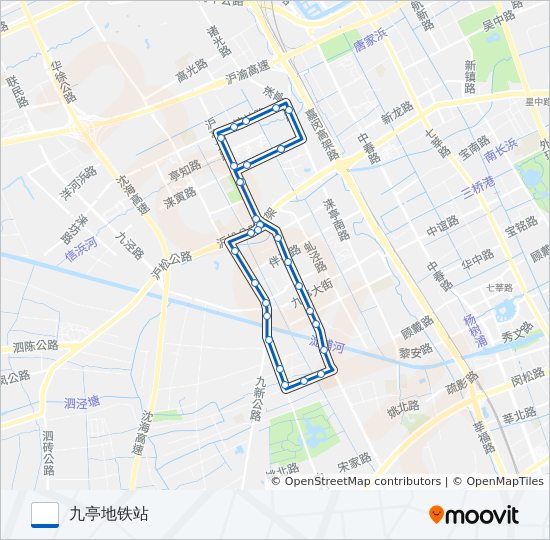 公交松江94路的线路图