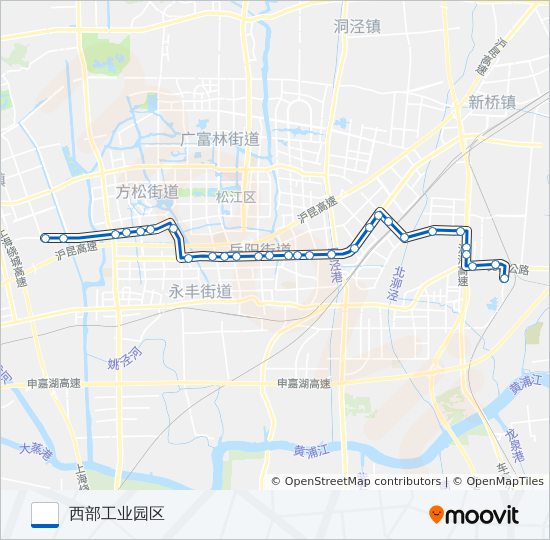 松江10路区间 bus Line Map