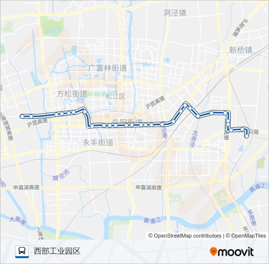 松江10路区间 bus Line Map