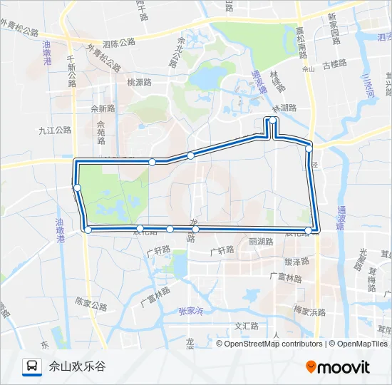 松江19路区间 Bus Line Map