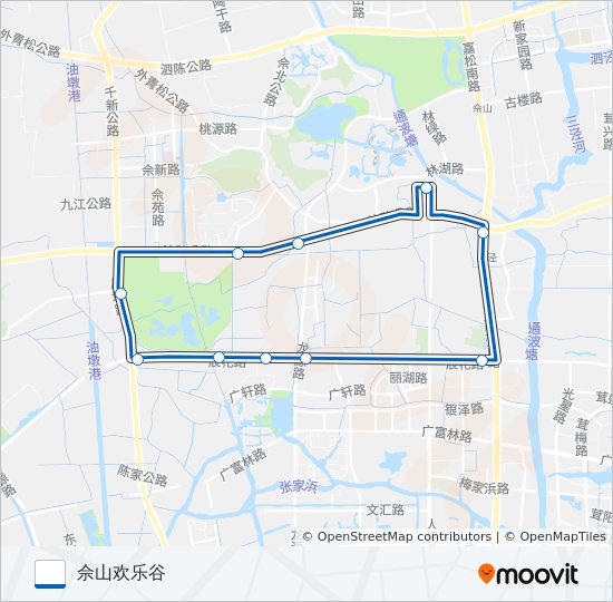 松江19路区间 bus Line Map