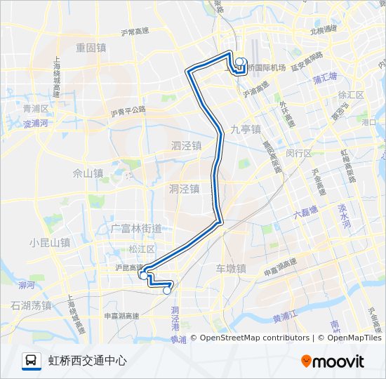 闵行10路公交车路线图图片