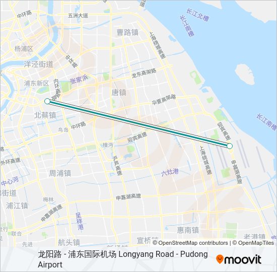 磁悬浮 MAGLEV Maglev Line Map