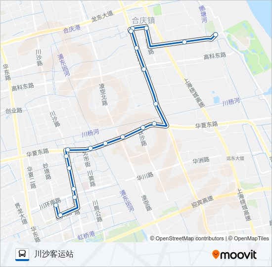 公交浦东41路的线路图