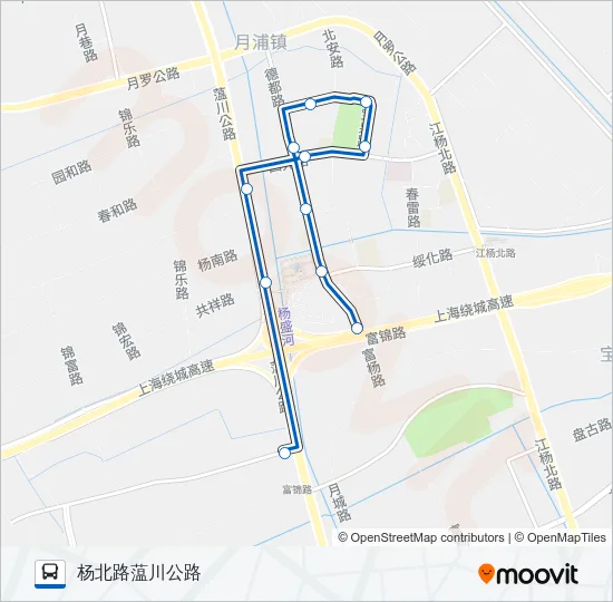 公交1603路的线路图