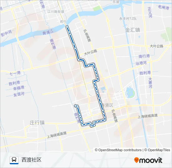 奉贤7路 Bus Line Map