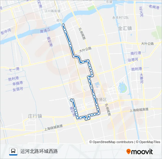 奉贤7路 Bus Line Map
