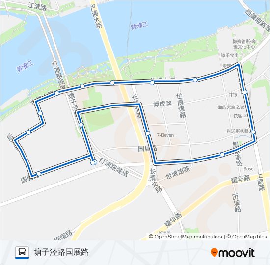 1098路 bus Line Map