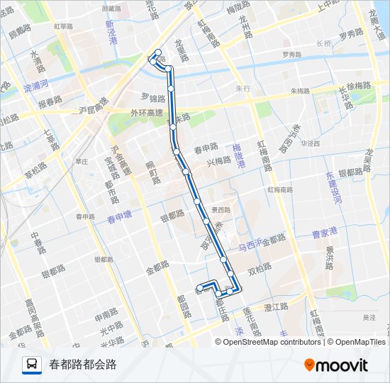 公交闵行13路的线路图