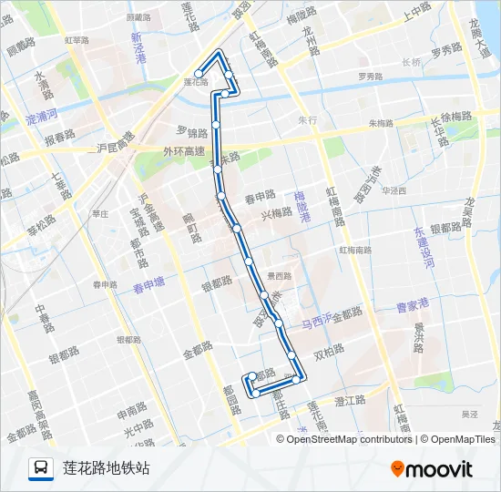 闵行13路 Bus Line Map
