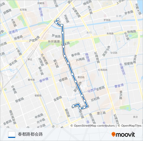 公交闵行13路的线路图