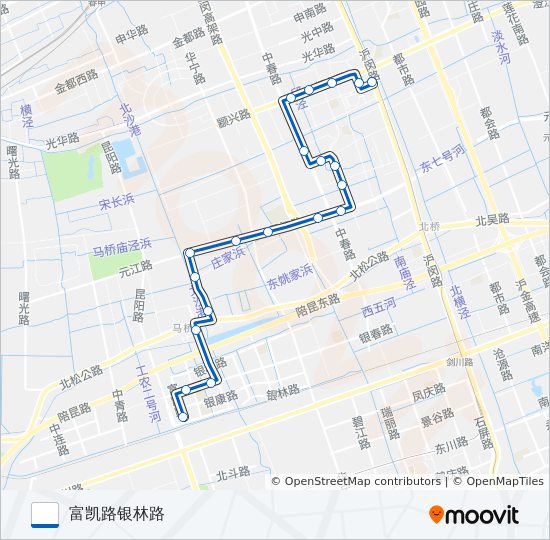 闵行17路 bus Line Map