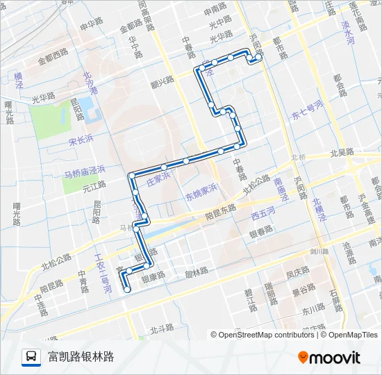 公交闵行17路的线路图