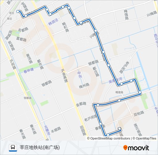 公交闵行25路的线路图
