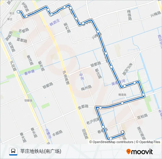 公交闵行25路的线路图