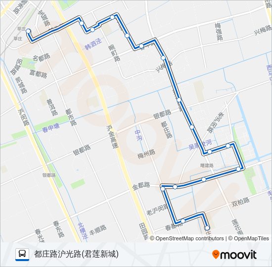 公交闵行25路的线路图