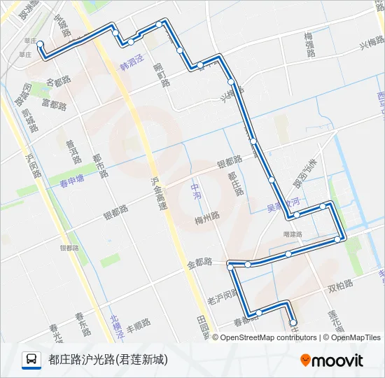 闵行25路 Bus Line Map