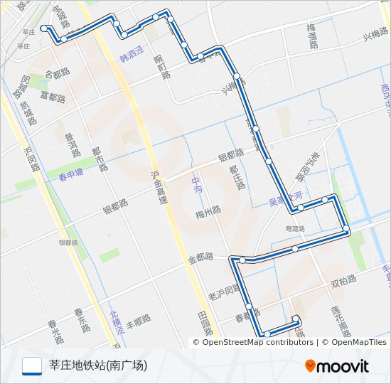 公交闵行25路的线路图
