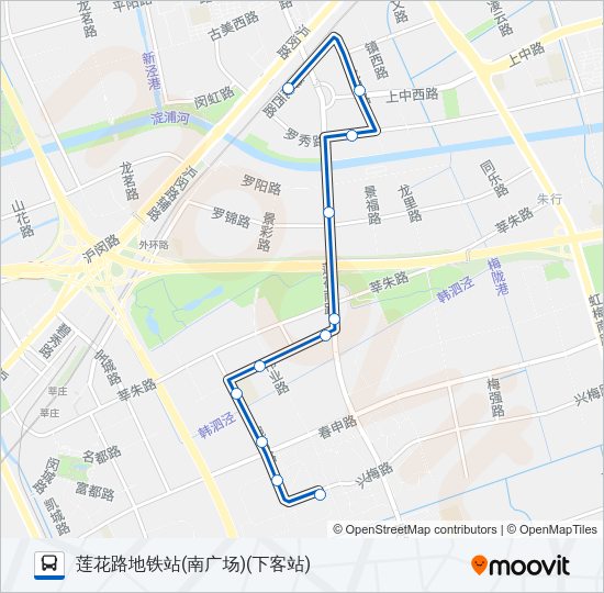 公交闵行27路的线路图
