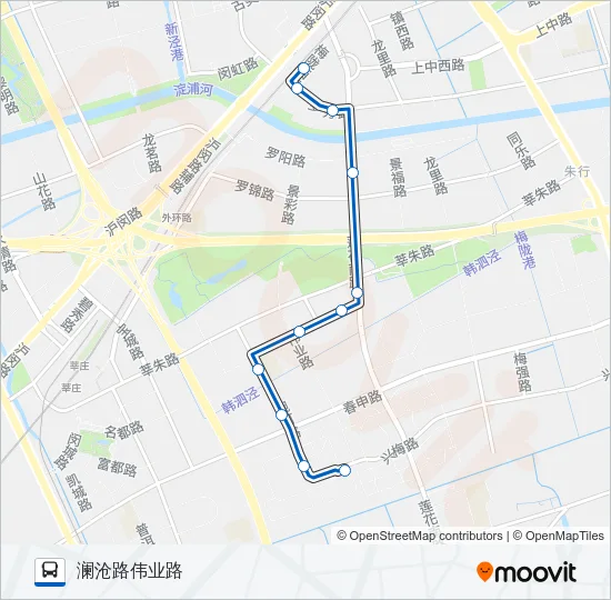 公交闵行27路的线路图