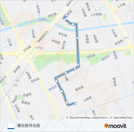 公交闵行27路的线路图