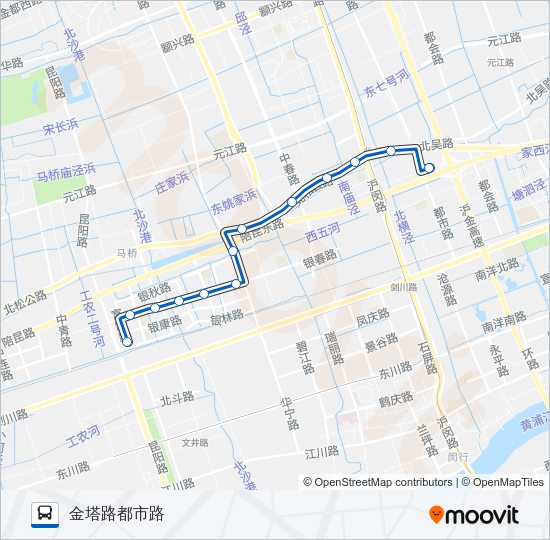 公交闵行37路的线路图