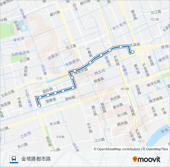 闵行37路 Bus Line Map