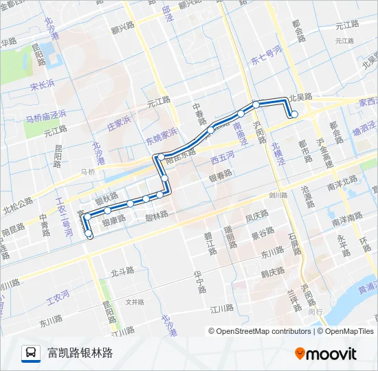 公交闵行37路的线路图