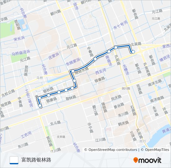 公交闵行37路的线路图