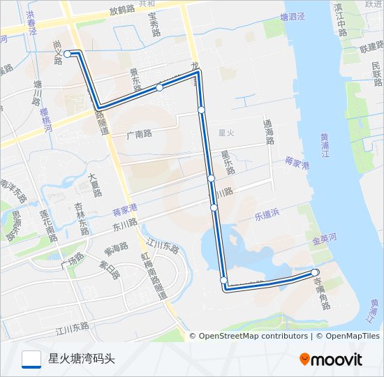 公交闵行26区间路的线路图