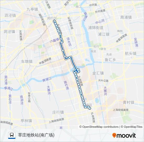 莘南专线 Bus Line Map