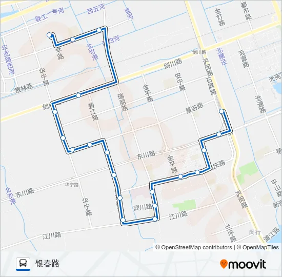 江川2路 Bus Line Map