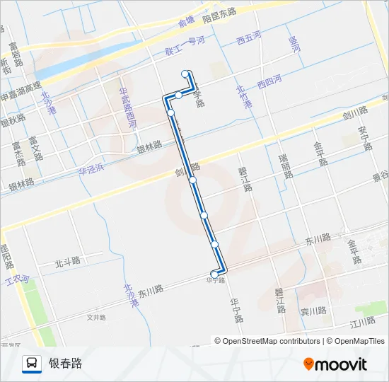 公交闵行19路的线路图