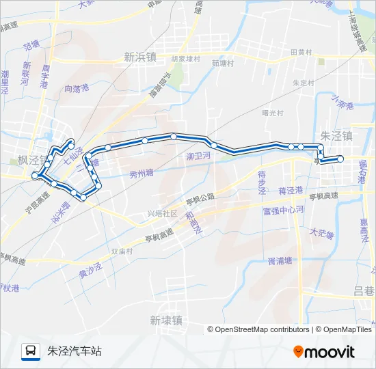 朱枫线 Bus Line Map
