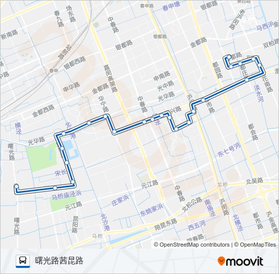 闵行2路 Bus Line Map