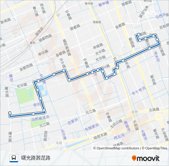 闵行2路 Bus Line Map