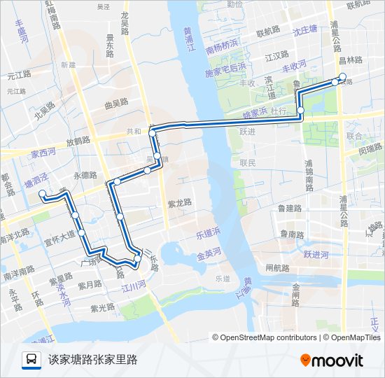 公交闵行38路的线路图